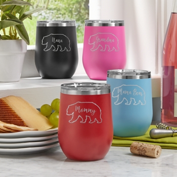 Mama Bear Insulated Wine Tumbler