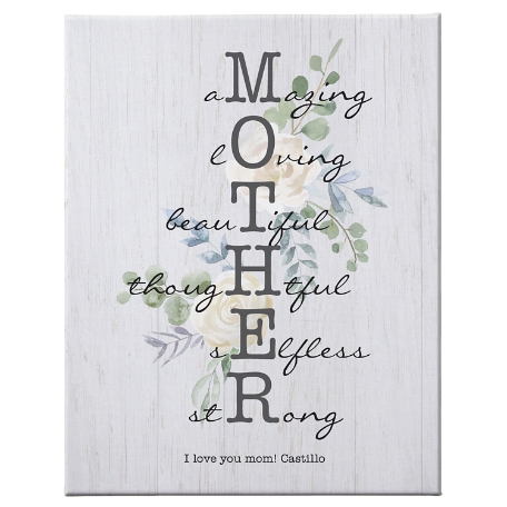 Amazing Mother & Grandma Canvas-Unframed 18x24-Mother
