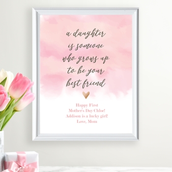 My Daughter, My Best Friend Framed Print