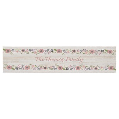 Rustic Easter Floral Table Runner