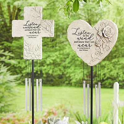 Wind Song Memorial Staked Personalized Chime