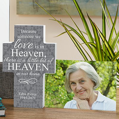 For Loved Ones In Heaven Cross Frame