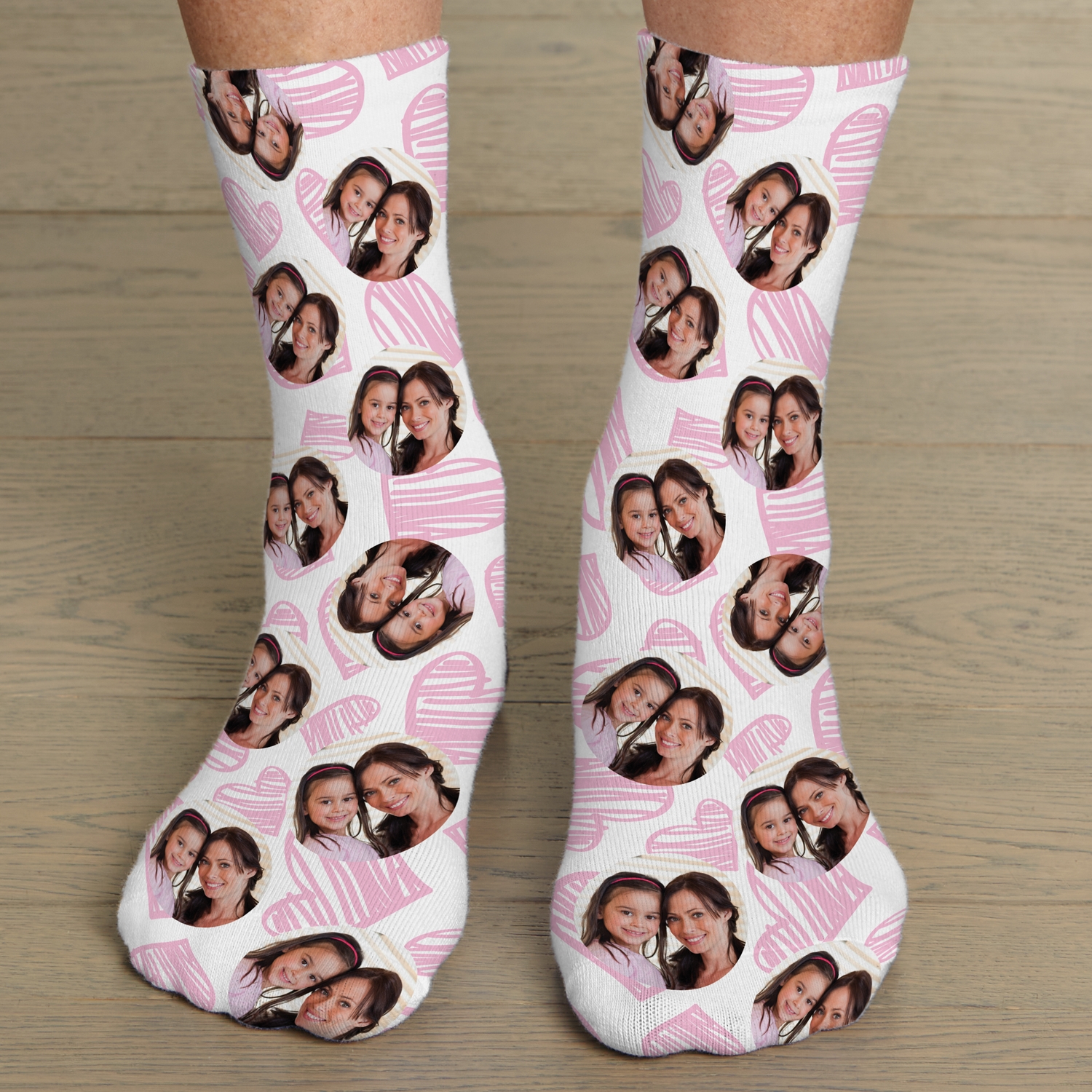 Heart Photo Socks