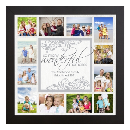 Wonderful Memories Photo Framed Canvas - 16x16