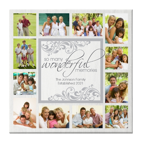 Wonderful Memories Photo Canvas - 16x16