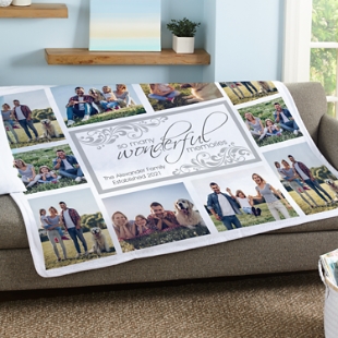 Wonderful Memories Photo Plush Blanket