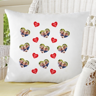 Love You All Around Photo Throw Pillow
