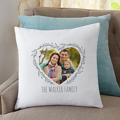 Our Love Is True Photo Throw Pillow