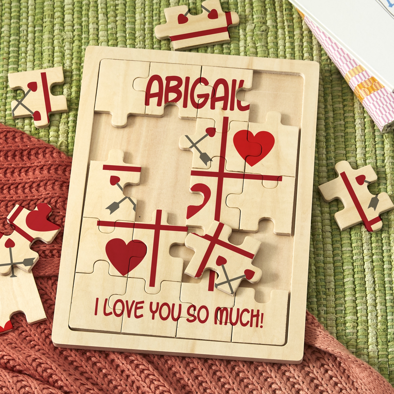 Tic Tac Love Wooden Puzzle