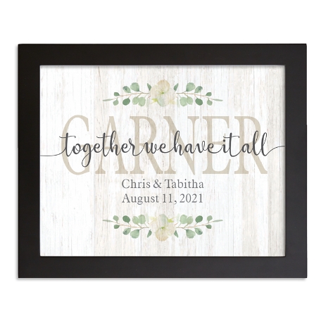 Together We Have It All Canvas-18x24-Framed
