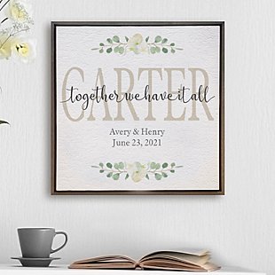 Together We Have It All Shimmer Wood Wall Art