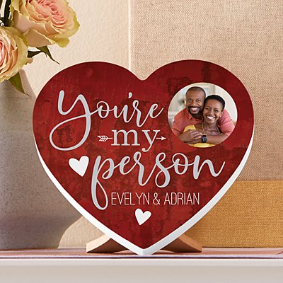 You're My Person Photo Wood Heart