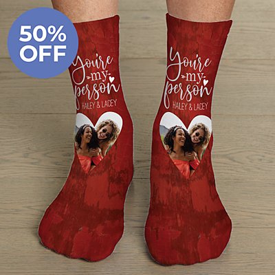 You're My Person Photo Socks