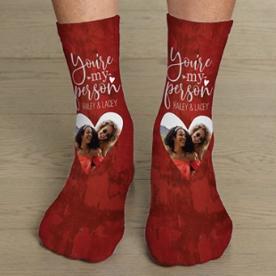 You're My Person Photo Socks