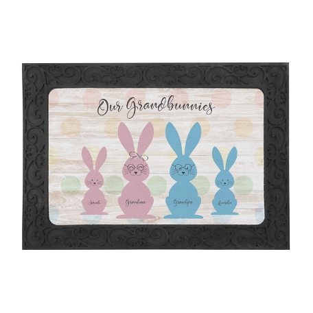 Love Our Grandbunnies Doormat - 17x27 w/ Holder