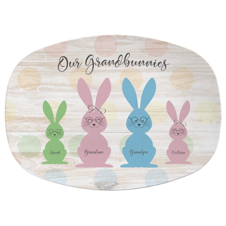 Love Our Grandbunnies  Platter