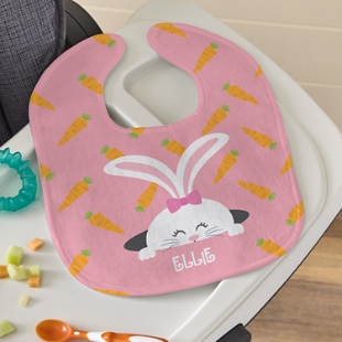 Peek-a-Boo Bunny Bib