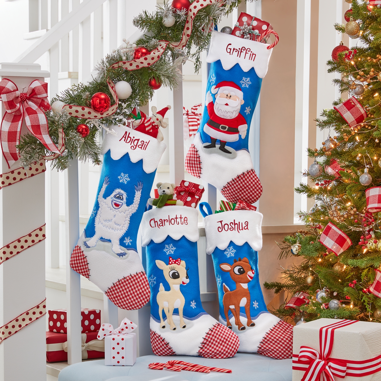 Rudolph® Character Personalized Stockings