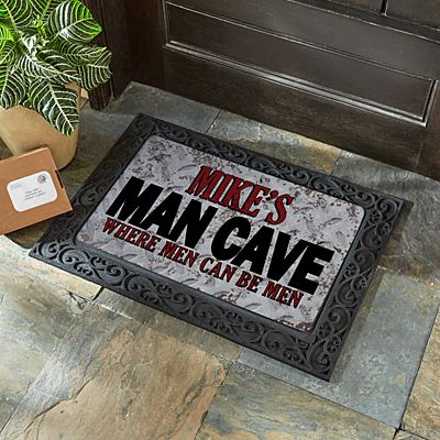 Details about   Man Cave Doormat Welcome Football Housewarming Mat Green Bay Doormat 