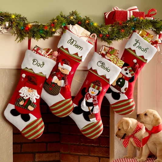 Personalized Christmas Stocking - Dark Grape