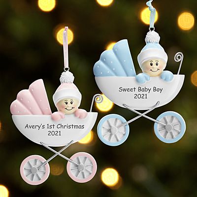 Baby in Carriage Ornament