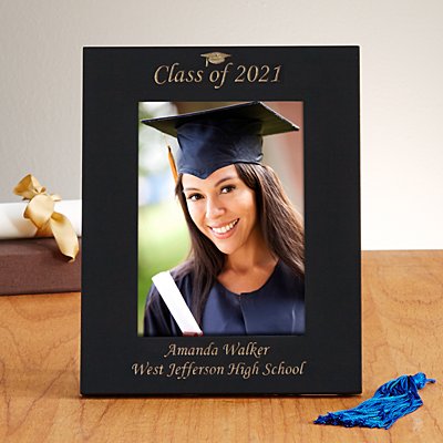 "Class of" Black Laser Picture Frame 