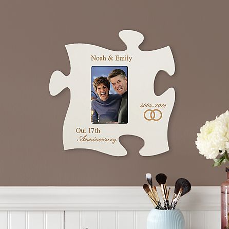 Personalised Puzzle Couple Engagement Wedding Anniversary A4 PRINT ONLY