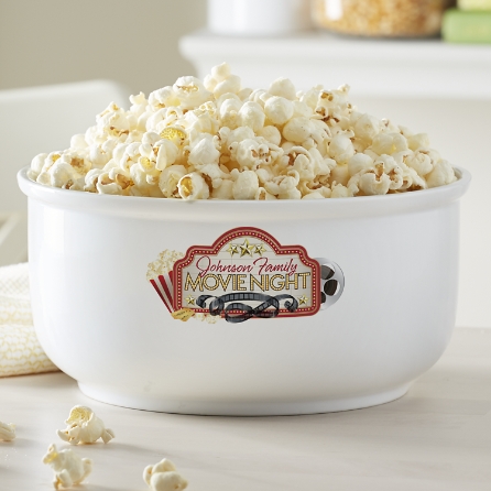 Family Movie Night Popcorn Bowl Personal Creations