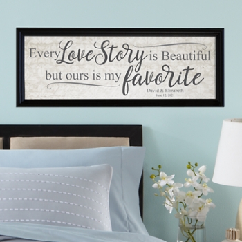 Every Love Tale Personalized Canvas