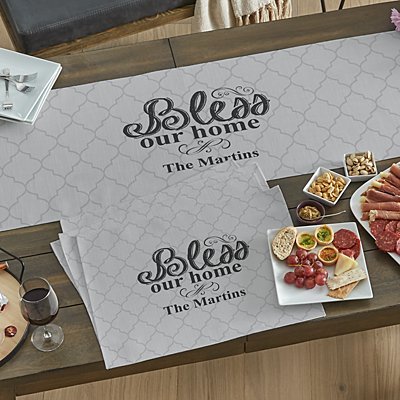 Bless Our Home Table Runner & Placemats