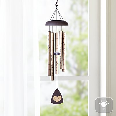 Radiant Memories Personalized Solar 29-inch Wind Chime
