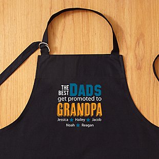 The Best Dads Get Promoted Apron