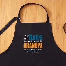 The Best Dads Get Promoted Apron