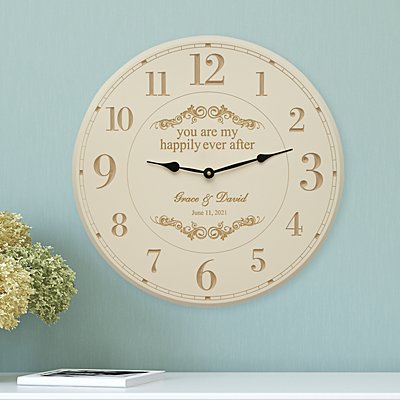 You Are My Happily Ever After Wall Clock