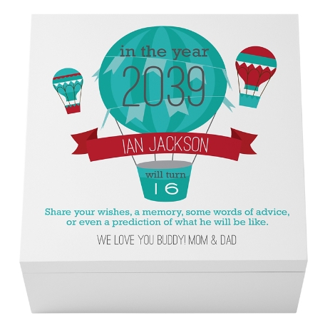 New Baby Time Capsule Keepsake Box - Boy
