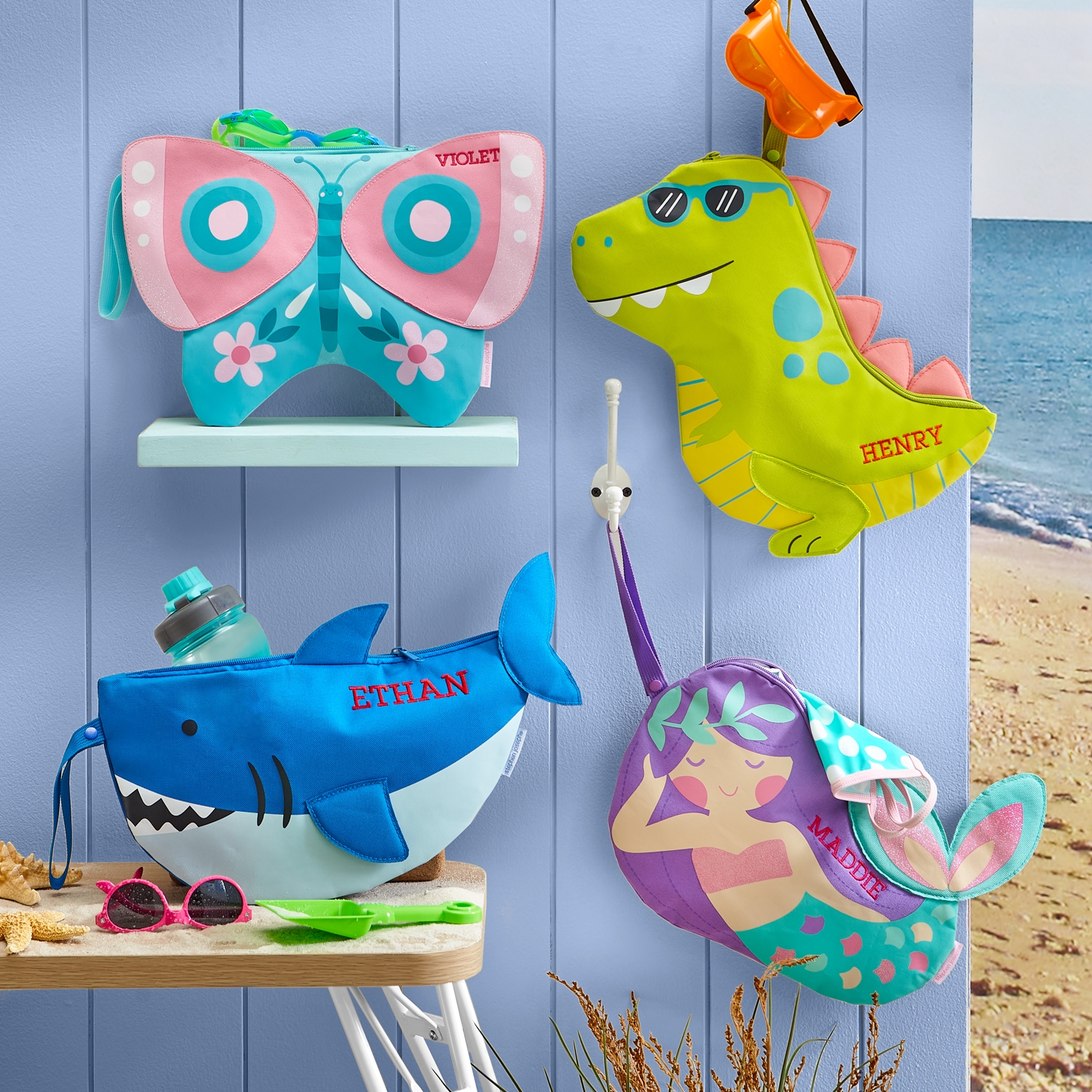 Stephen Joseph® Beachy Fun Personalized Wet Dry Bags