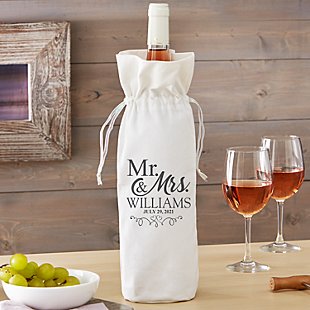 Just Married Wine Bag