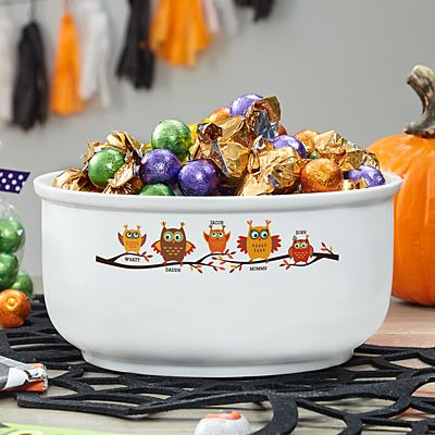 Owl Family Candy Bowl