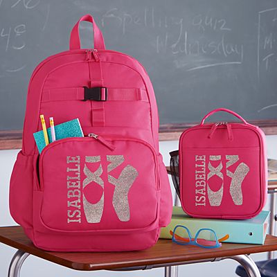 Birthday Personalised Girls Name and Letter Pink Backpack Back To School 