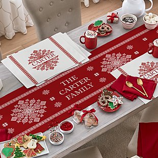 Classic Snowflake Table Runner & Placemats