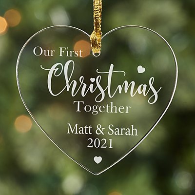 First Christmas Together Heart Acrylic Ornament