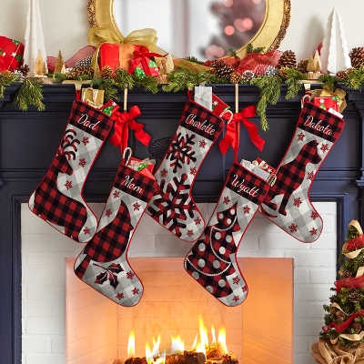 Perfectly Plaid Rustic Stocking | Personal Creations