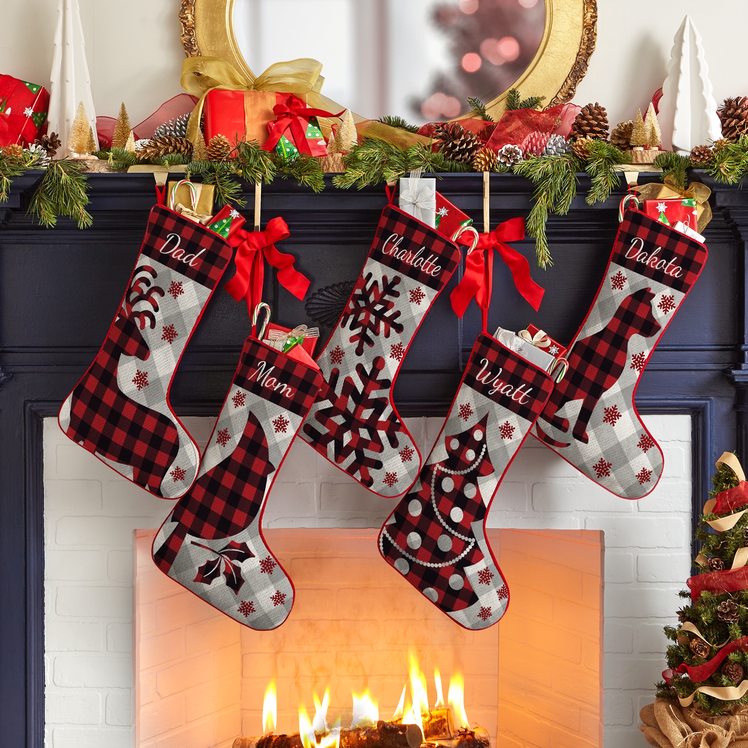 Perfectly Plaid Rustic Stocking