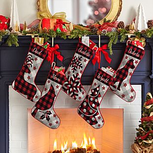 Perfectly Plaid Rustic Stocking