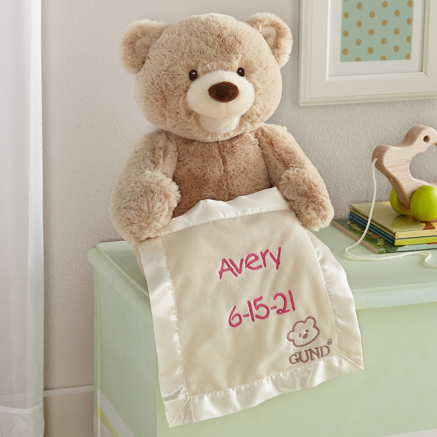 GUND® Animated Hide-and-Seek Personalized Bear