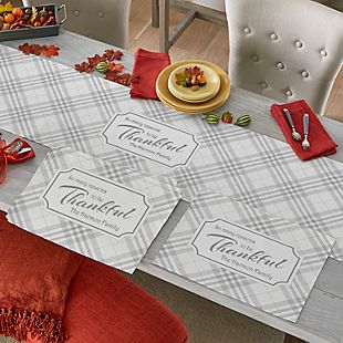 Reasons To Be Thankful Table Runner & Placemats