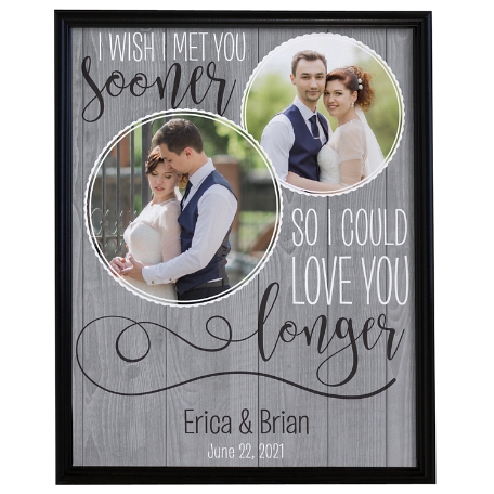 Love You Longer Framed Photo Canvas 16X20
