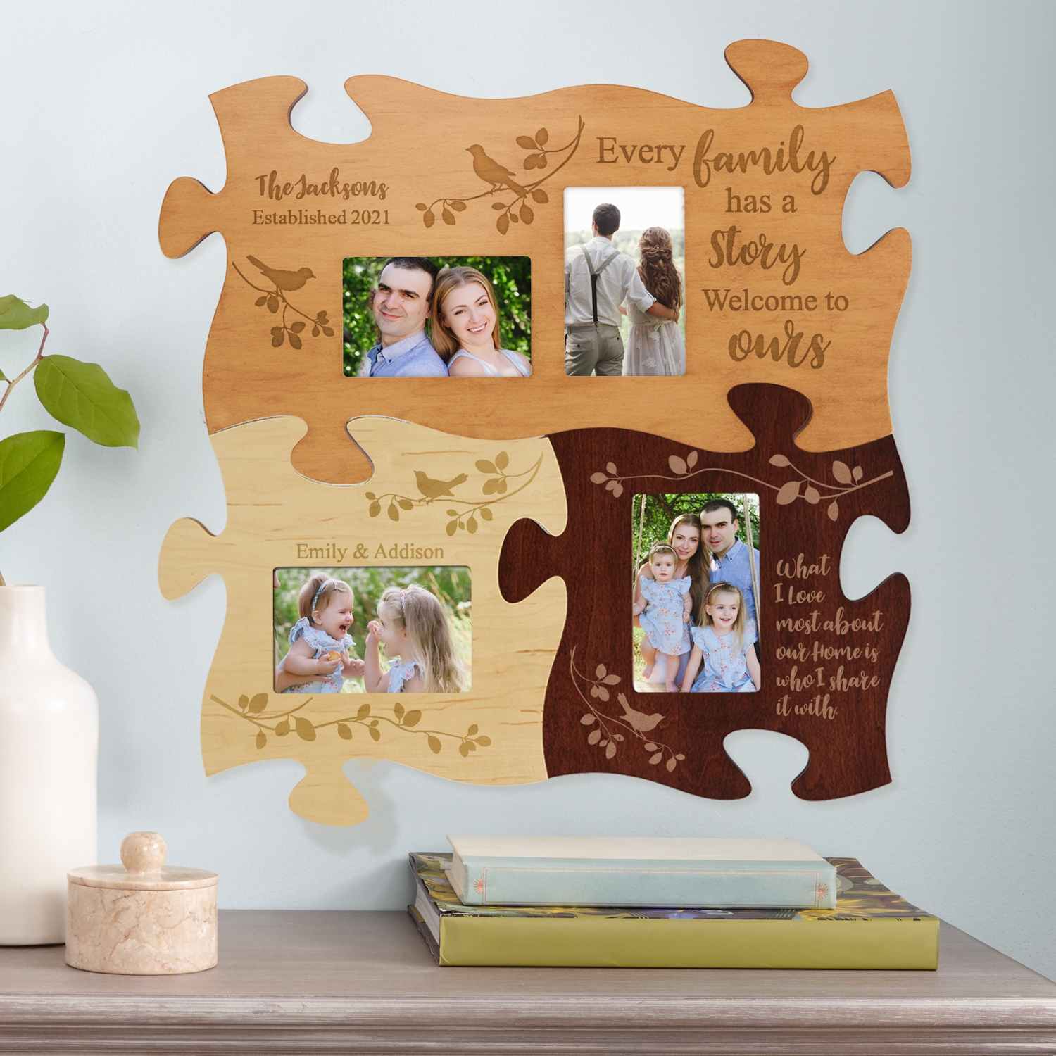 Display Your Memories With The Puzzle Of Life At Personal Creations