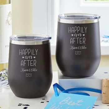 Happily Ever After Insulated Wine Tumbler Set