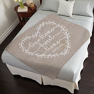 Our Home Sweet Home Plush Blanket